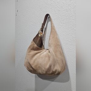 Michael Kors Tan Suede Hobo Bag